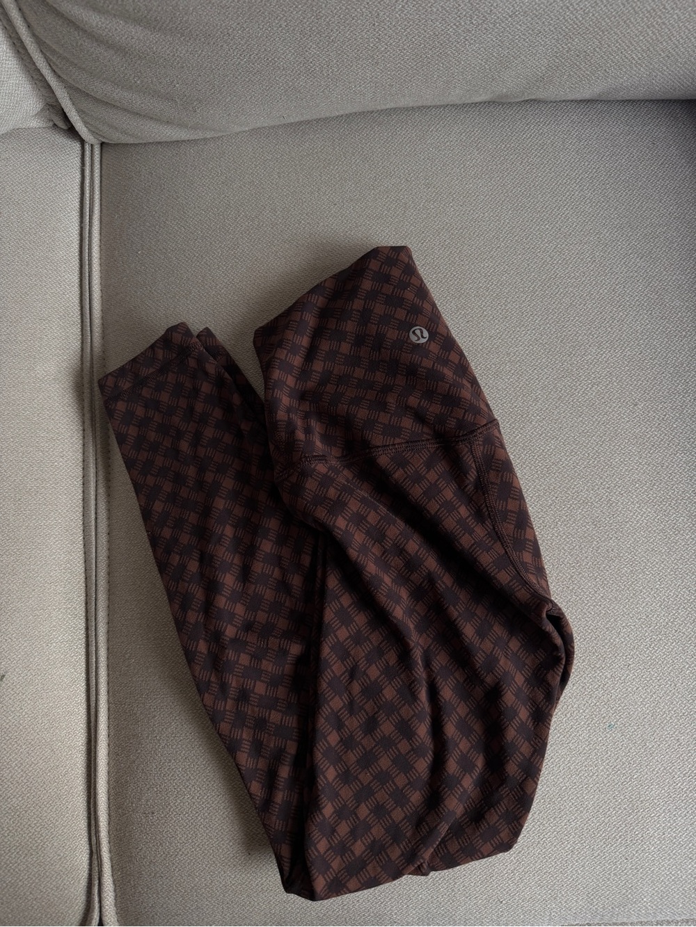 lululemon athletica Men’s Brown Plaid Jogger Pants
